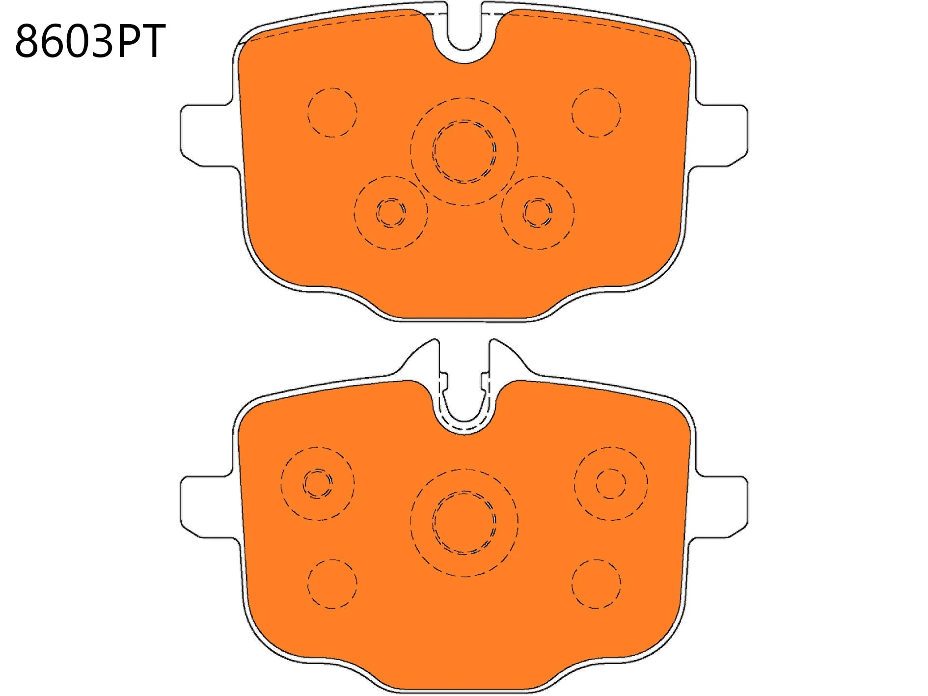 BMW  M6 (F06,F13,F12) Rear Performance Brake Pads 8603 - Image 3